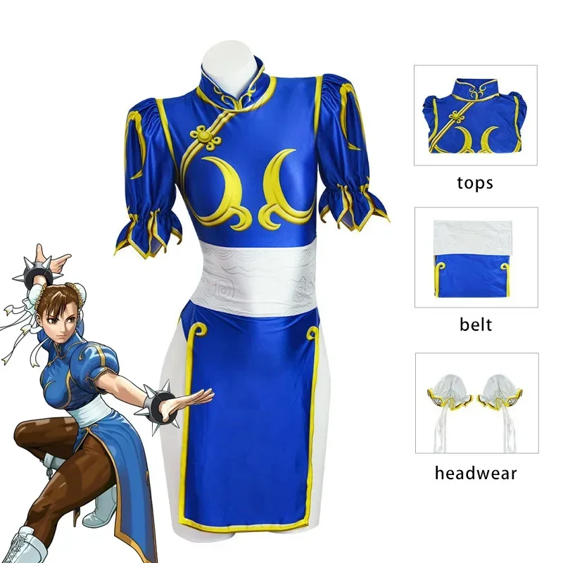 Ethnic Outfit - Fantasia Cosplay Chun Li 2026: Vestido