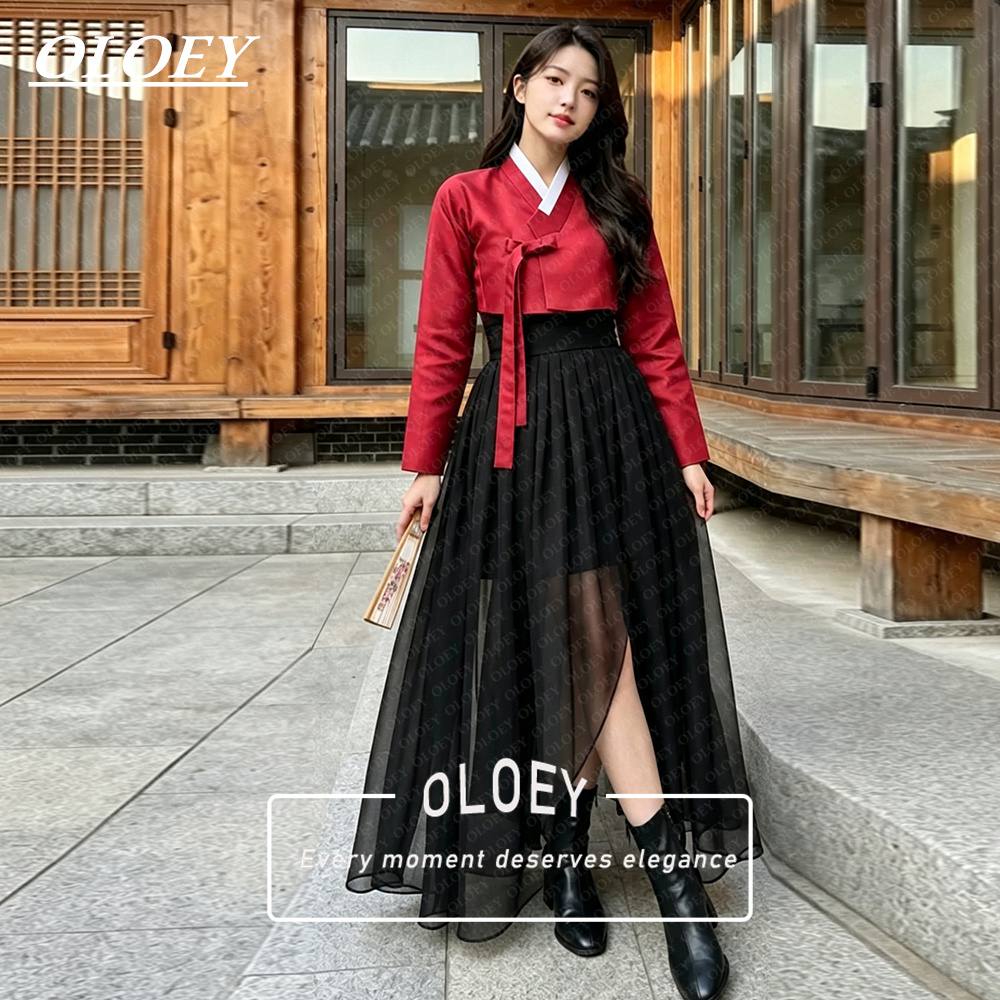 Hanbok Modern Set - OLOEY Conjunto Hanbok Moderno Curto para
