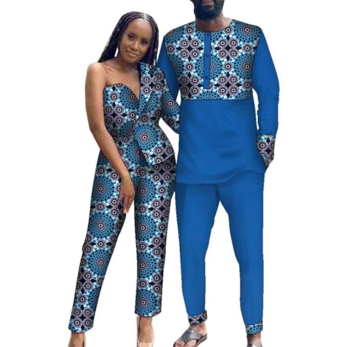 Boubou Men Africa - Bazin Riche Roupas Africanas para Casal