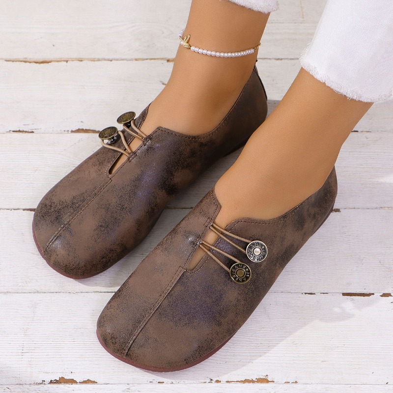 Women'S Ethnic Fashion Brands - Tênis Feminino Casual Confortável com Botões,