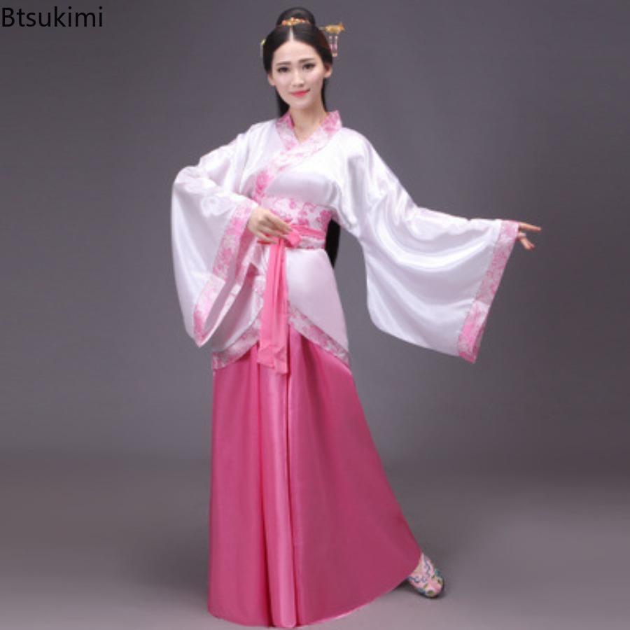 Ethnic Style Dresses - Vestido Tradicional Chinês para Mulheres, Fantasia