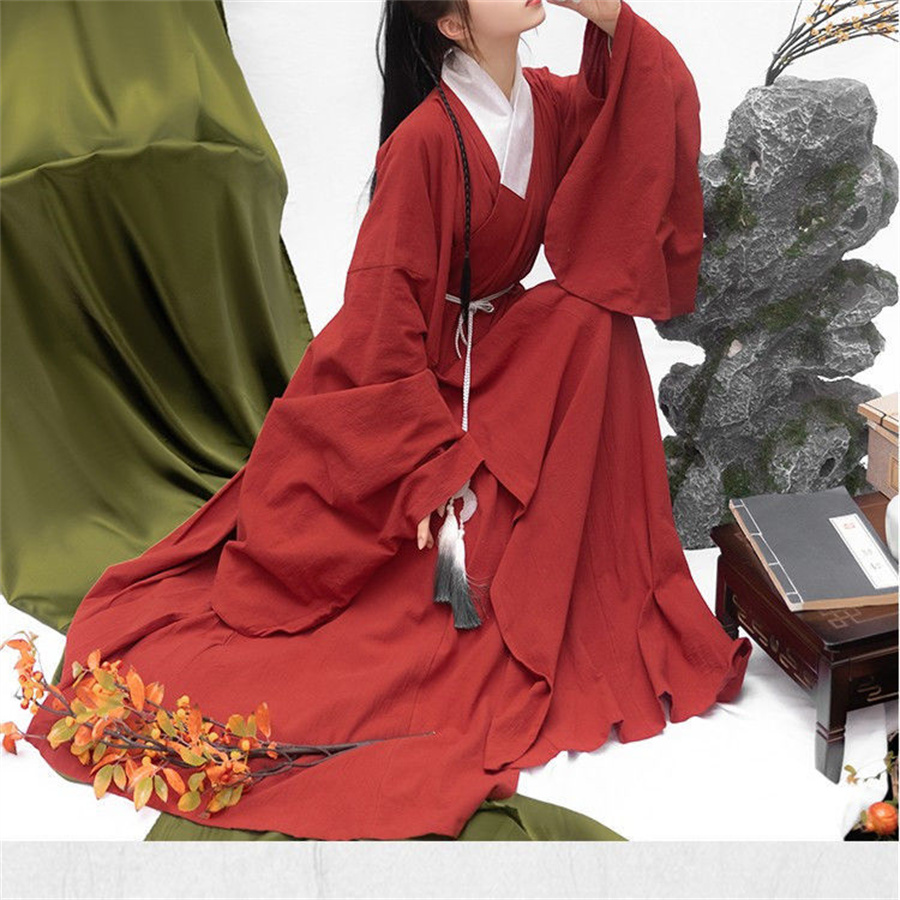 Vestido hanfu chinês tradicion - Ethnic Style Dresses avaliação e preço