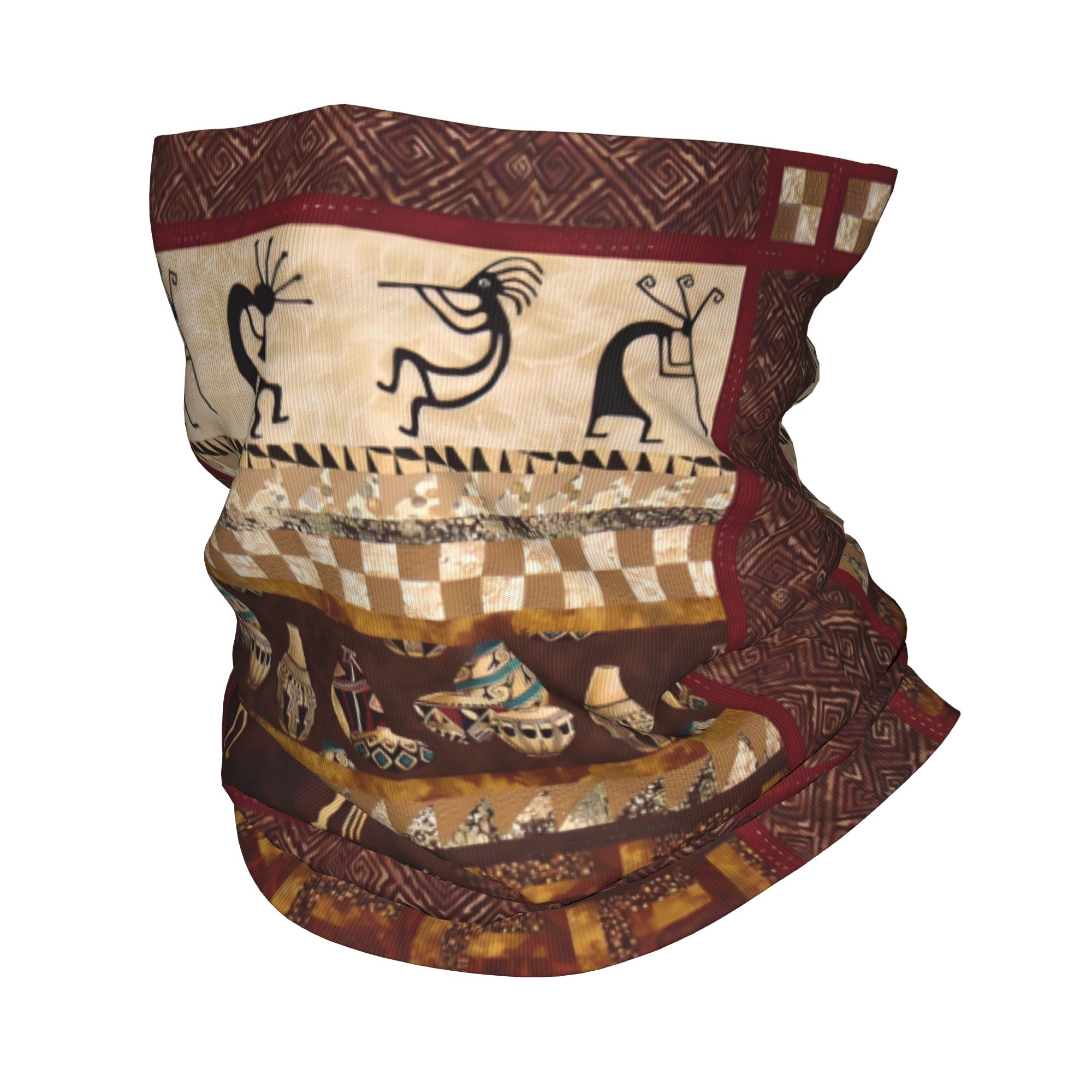Custom Kokopelli Winter Headba - Winter Ethnic Fashion For Women avaliação e preço