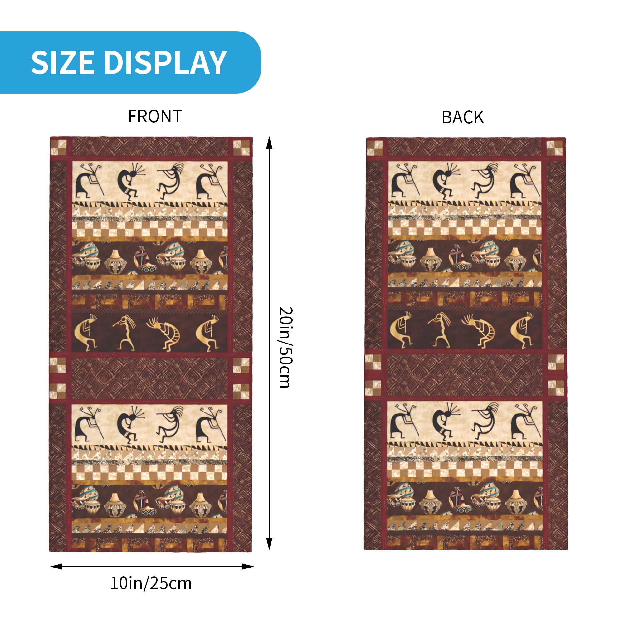 Custom Kokopelli Winter Headba - Winter Ethnic Fashion For Women avaliação e preço