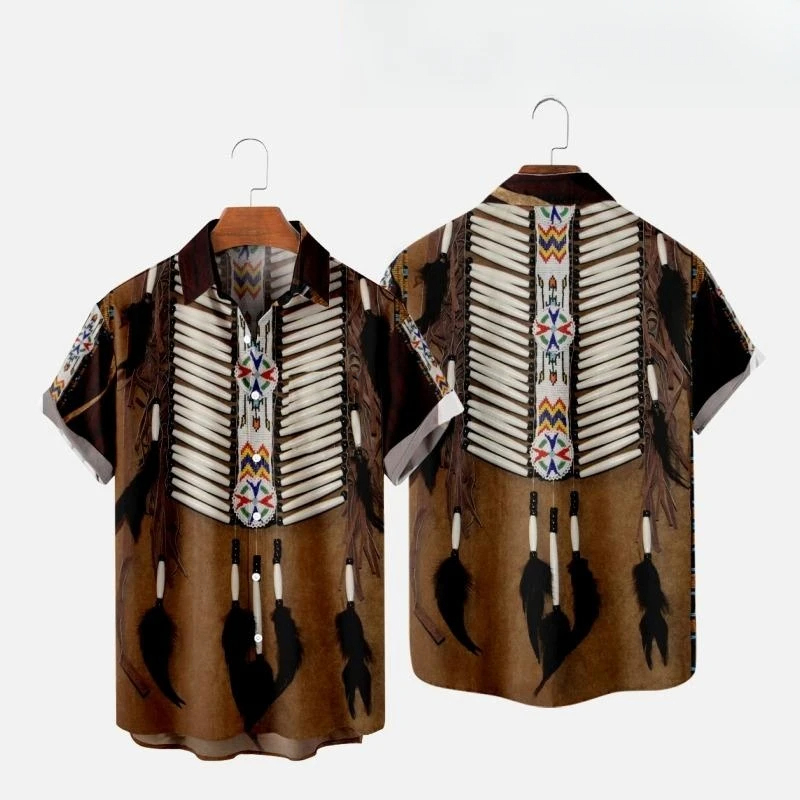 Camisa de praia de manga curta - Fashion Ethnic Indian Clothing avaliação e preço
