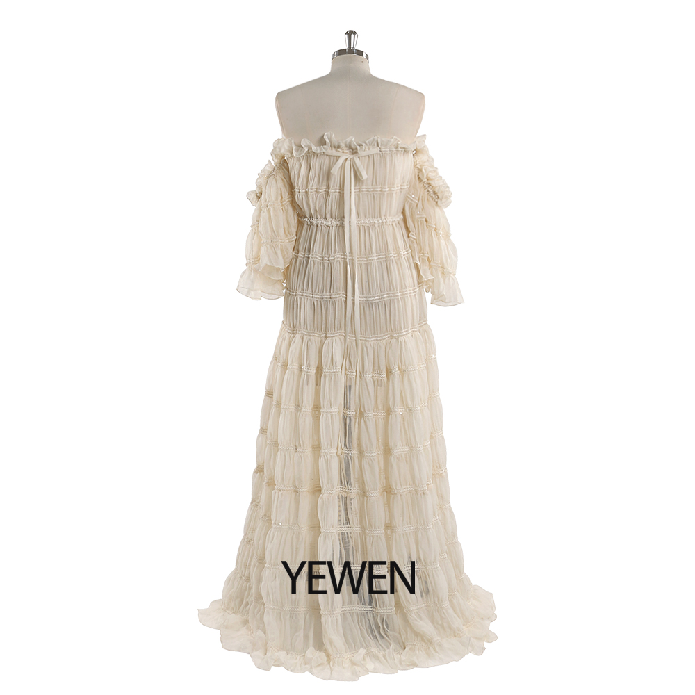 Elegante fora do ombro vestido - Ethnic Fashion Dress avaliação e preço