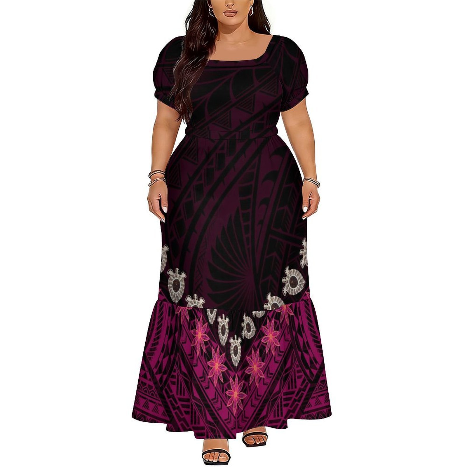 Vestido Longo Elegante com Dec - Ethnic Style Dresses avaliação e preço