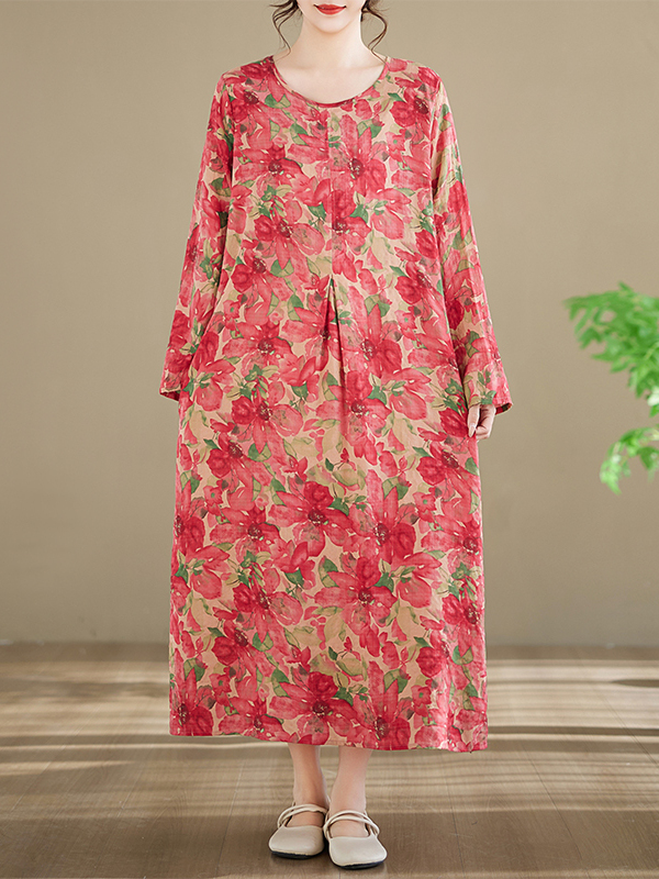 Vestido de Algodão Estampado d - Ethnic Style Dresses avaliação e preço