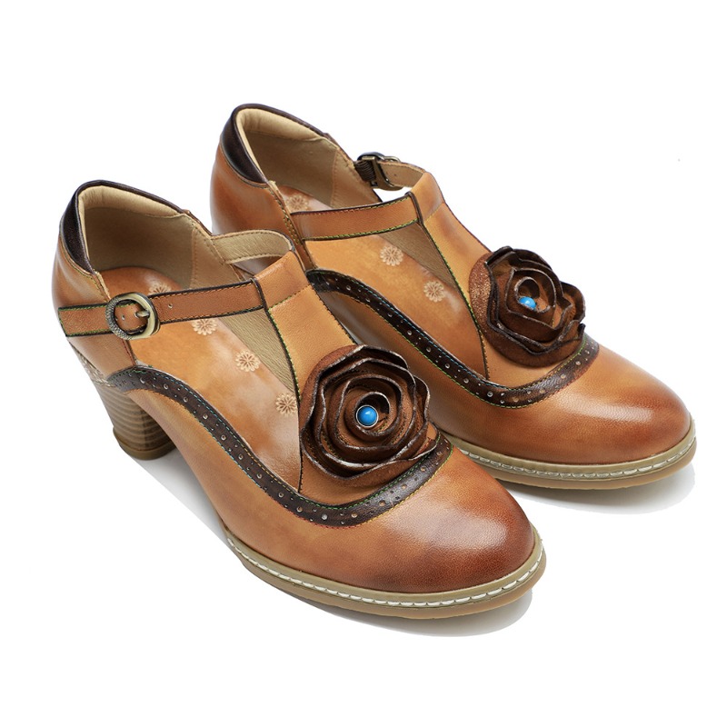 5cm couro de pele carneiro étn - Women'S Ethnic Fashion Brands avaliação e preço