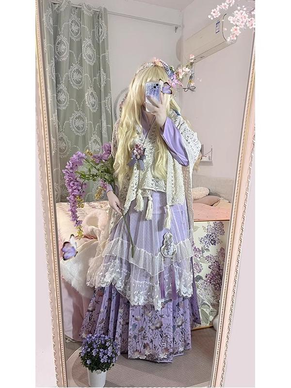 Conjunto Hanfu Roxo Estilo Fof - Hanbok Modern Set avaliação e preço