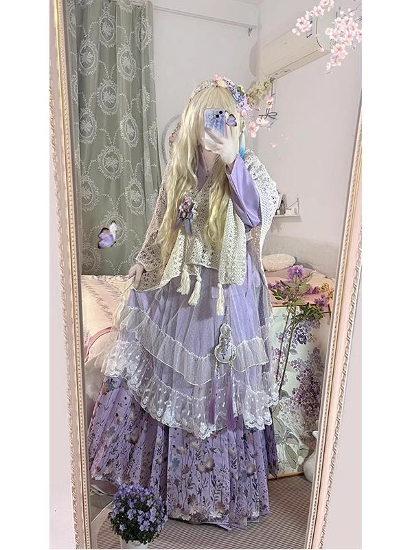 Conjunto Hanfu Roxo Estilo Fof - Hanbok Modern Set avaliação e preço