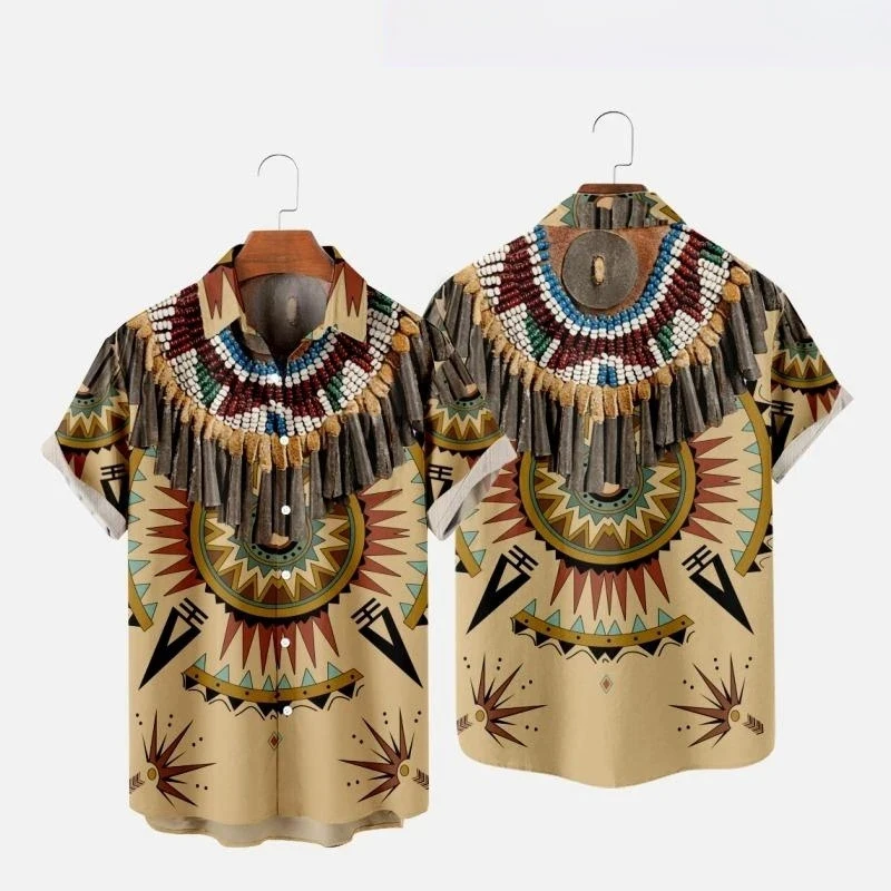 Camisas de Praia Estilo Étnico - Fashion Ethnic Indian Clothing avaliação e preço