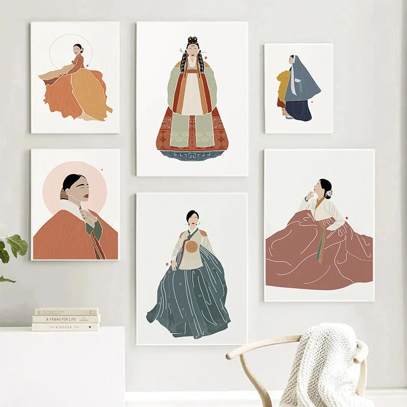 Coreano hanbok boho arte carta - Hanbok Modern Set avaliação e preço
