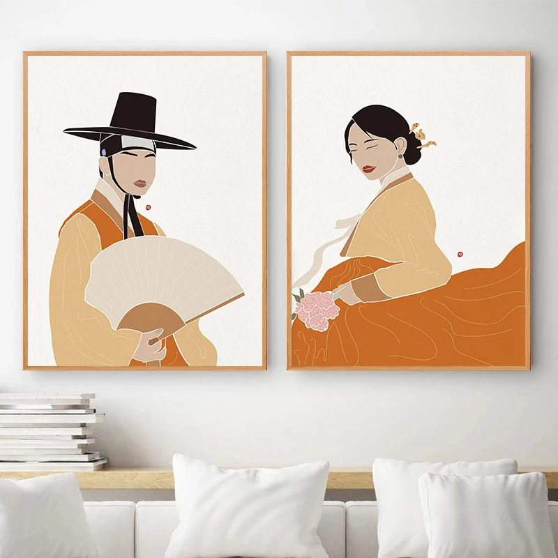 Coreano hanbok boho arte carta - Hanbok Modern Set avaliação e preço