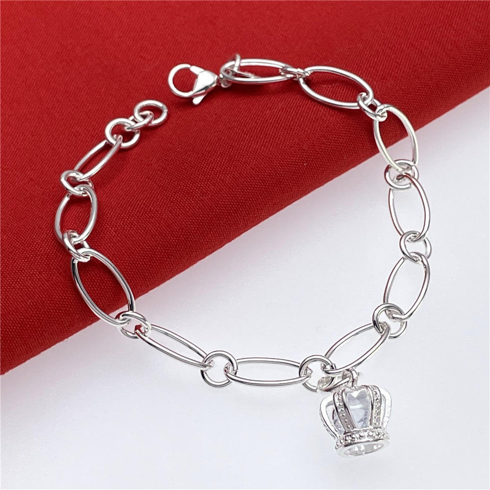 Pulseira de cristal com coroa  - Ethnic Fashion Boutique avaliação e preço