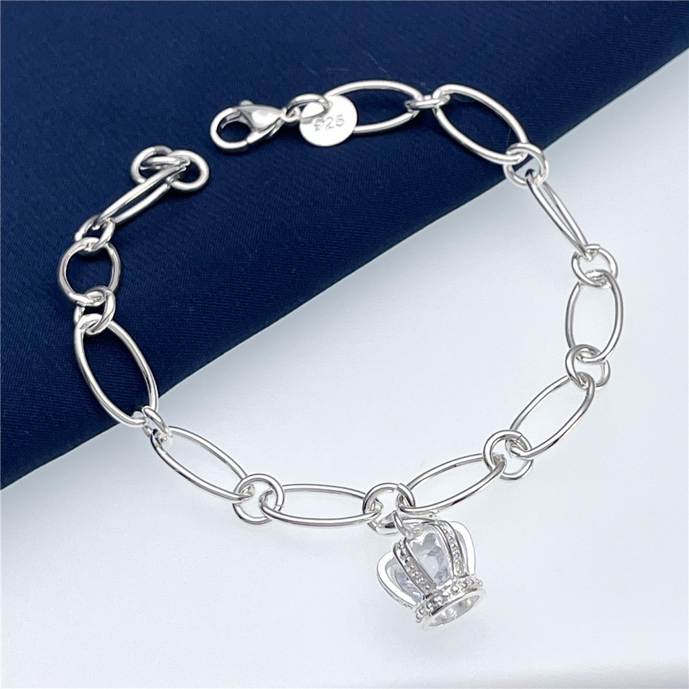 Pulseira de cristal com coroa  - Ethnic Fashion Boutique avaliação e preço