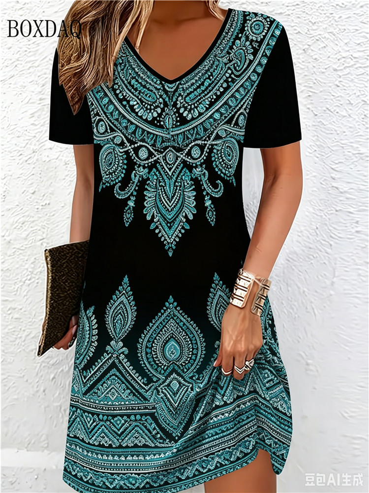 Vestidos Vintage Étnicos Impre - Ethnic Fashion Dress avaliação e preço