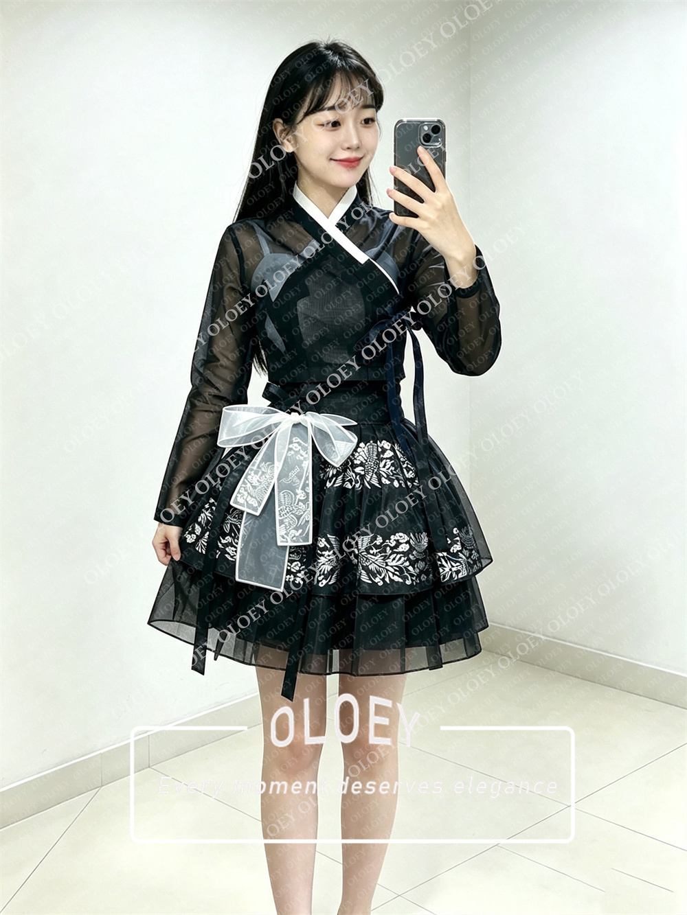 Conjunto de Hanbok Curto Preto - Hanbok Modern Set avaliação e preço