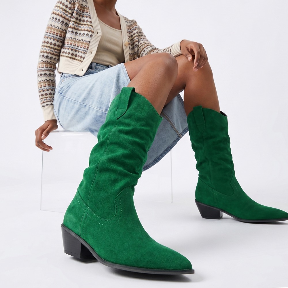 Botas Curtas de Veludo para Ou - Winter Ethnic Fashion For Women avaliação e preço